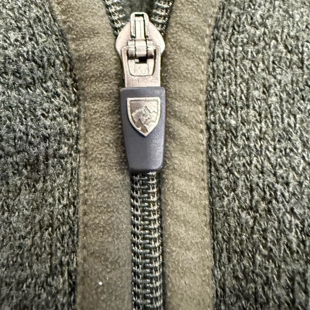 Kuhl Alpaca Fleece Zip Jacket Small Forest Green Thumb Holes - Picture 7 of 10